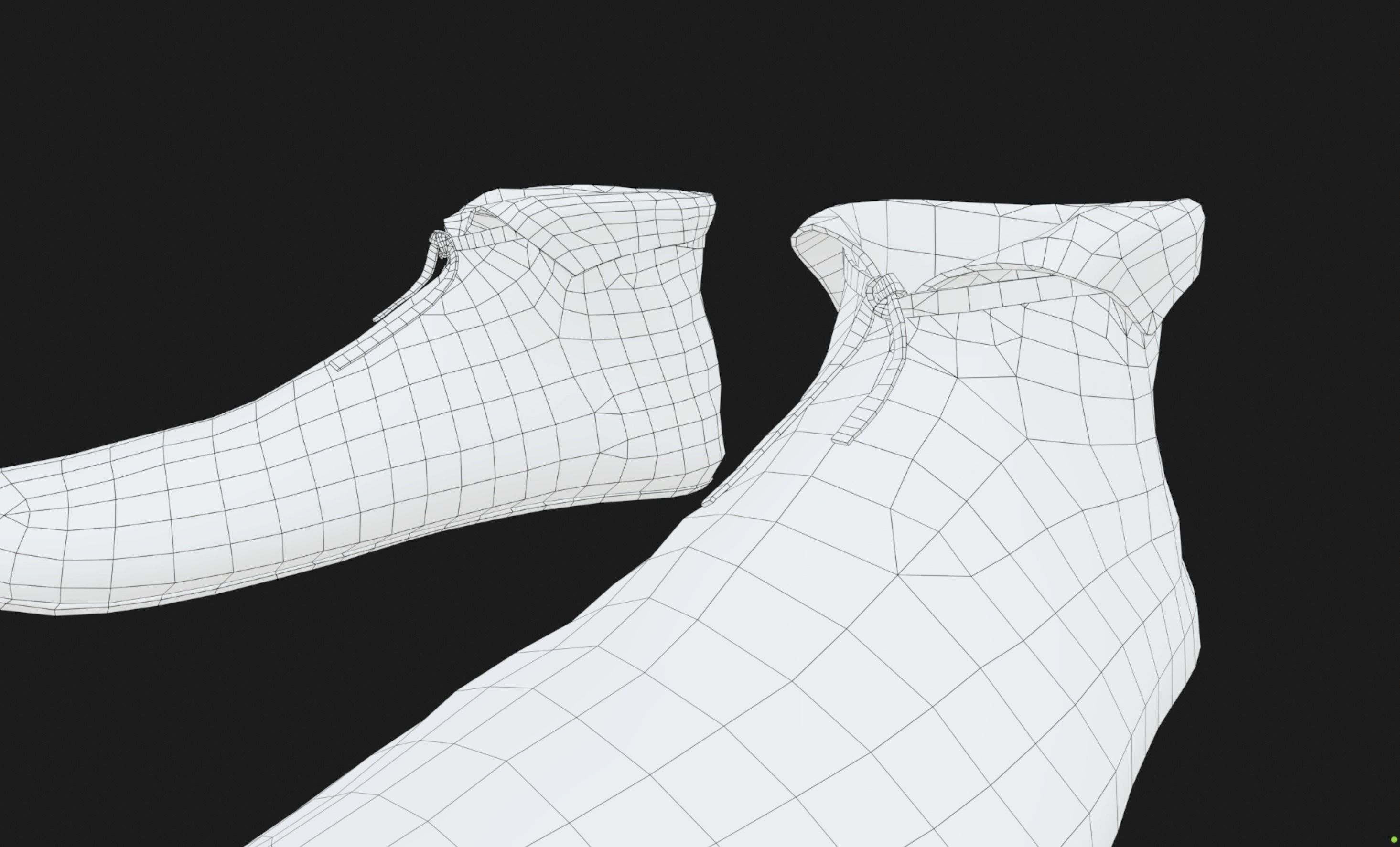 Brown Medieval Shoes  Low-poly 3D model_19