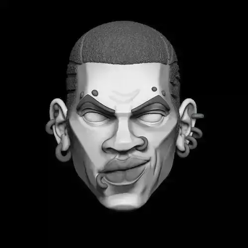 SPIDER PUNK SMILE FACE 3D model
