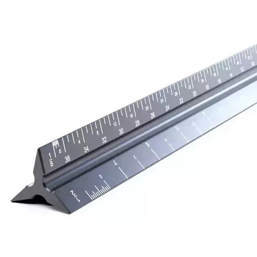 Architectural Scale Ruler 3D model