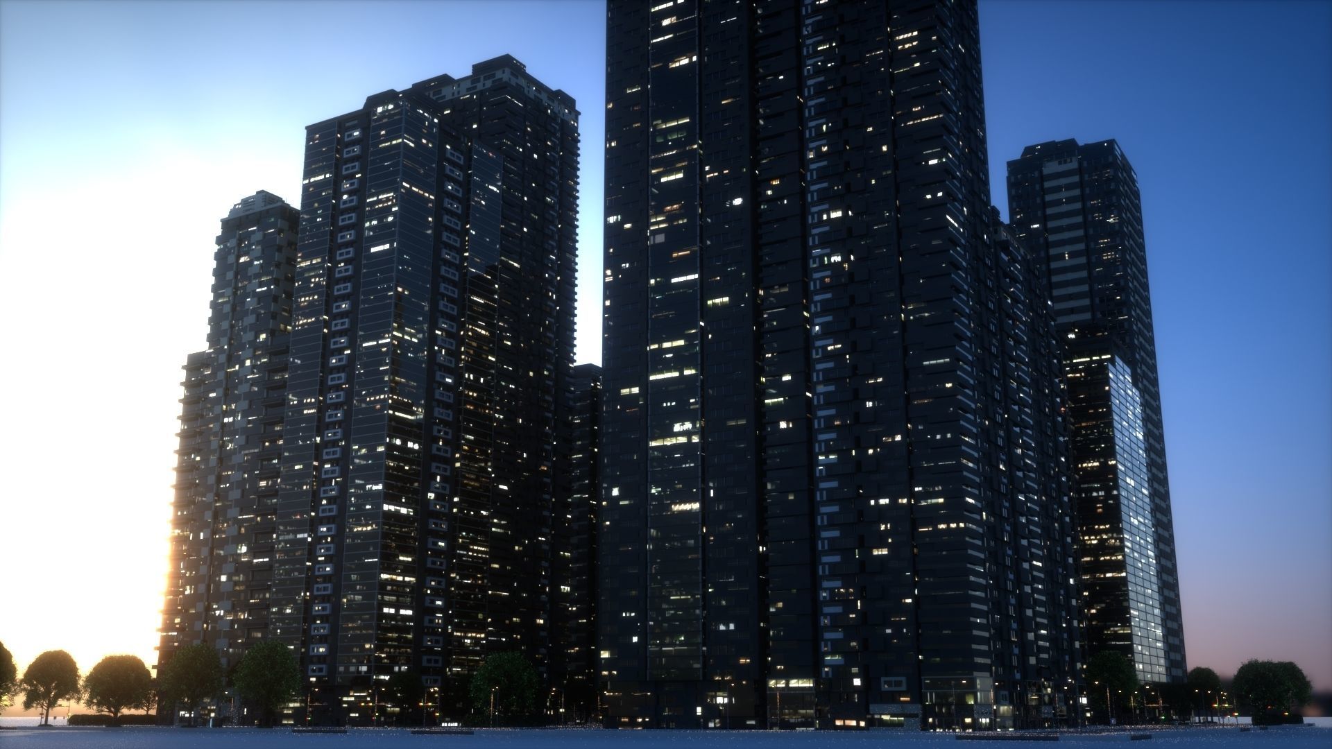 City Block Type B35 3D model_1