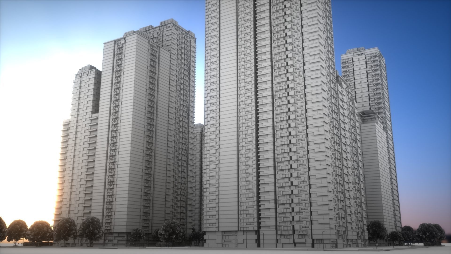 City Block Type B35 3D model_7