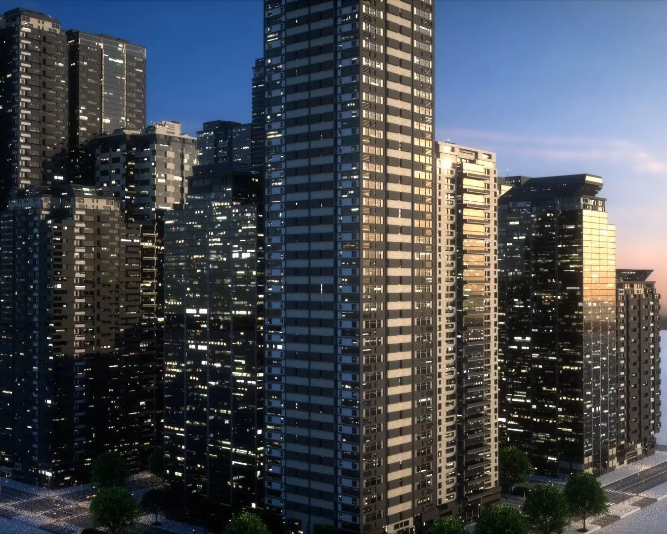 City Block Type B35 3D model_0