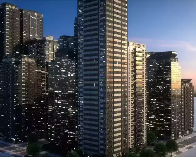 City Block Type B35 3D model
