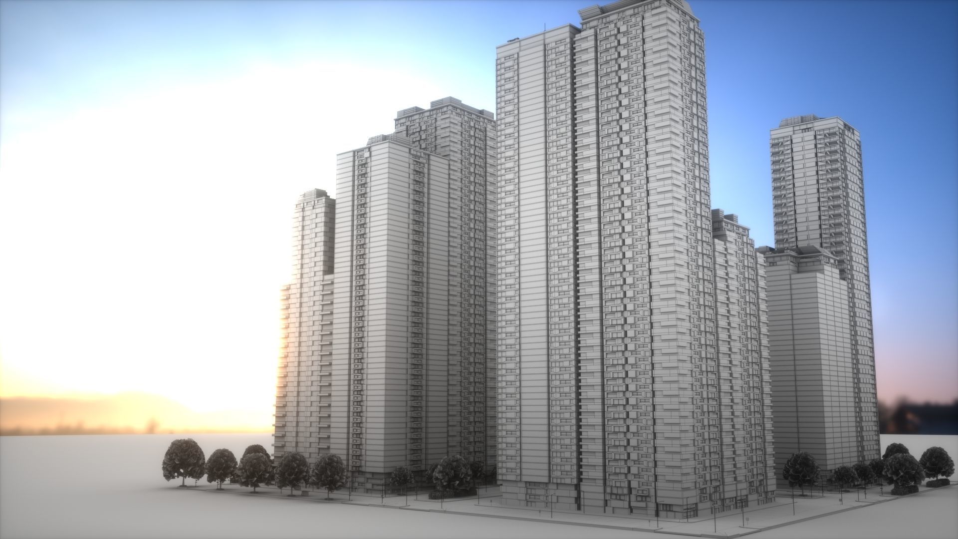 City Block Type B35 3D model_9