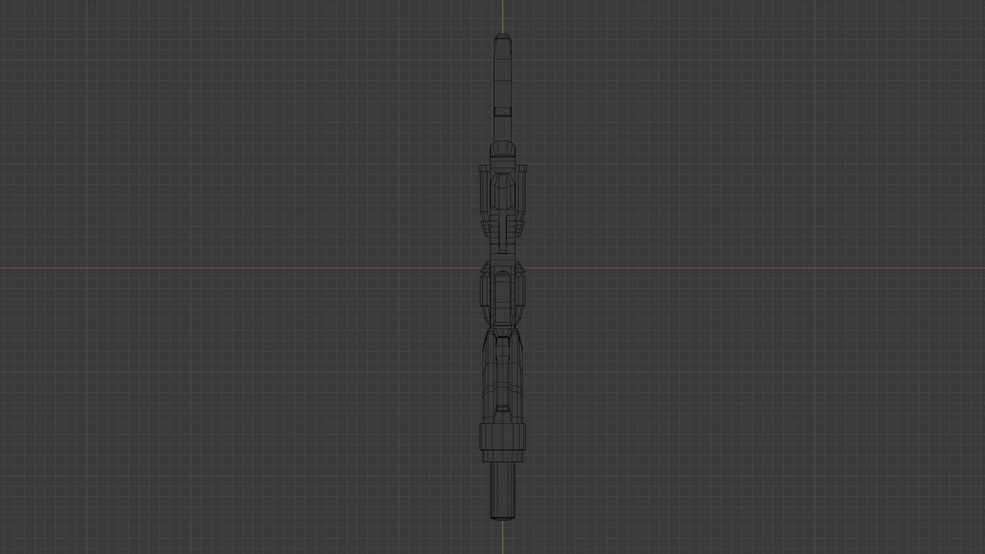 Sci-Fi Battle Rifle Combo Low-poly 3D model_39
