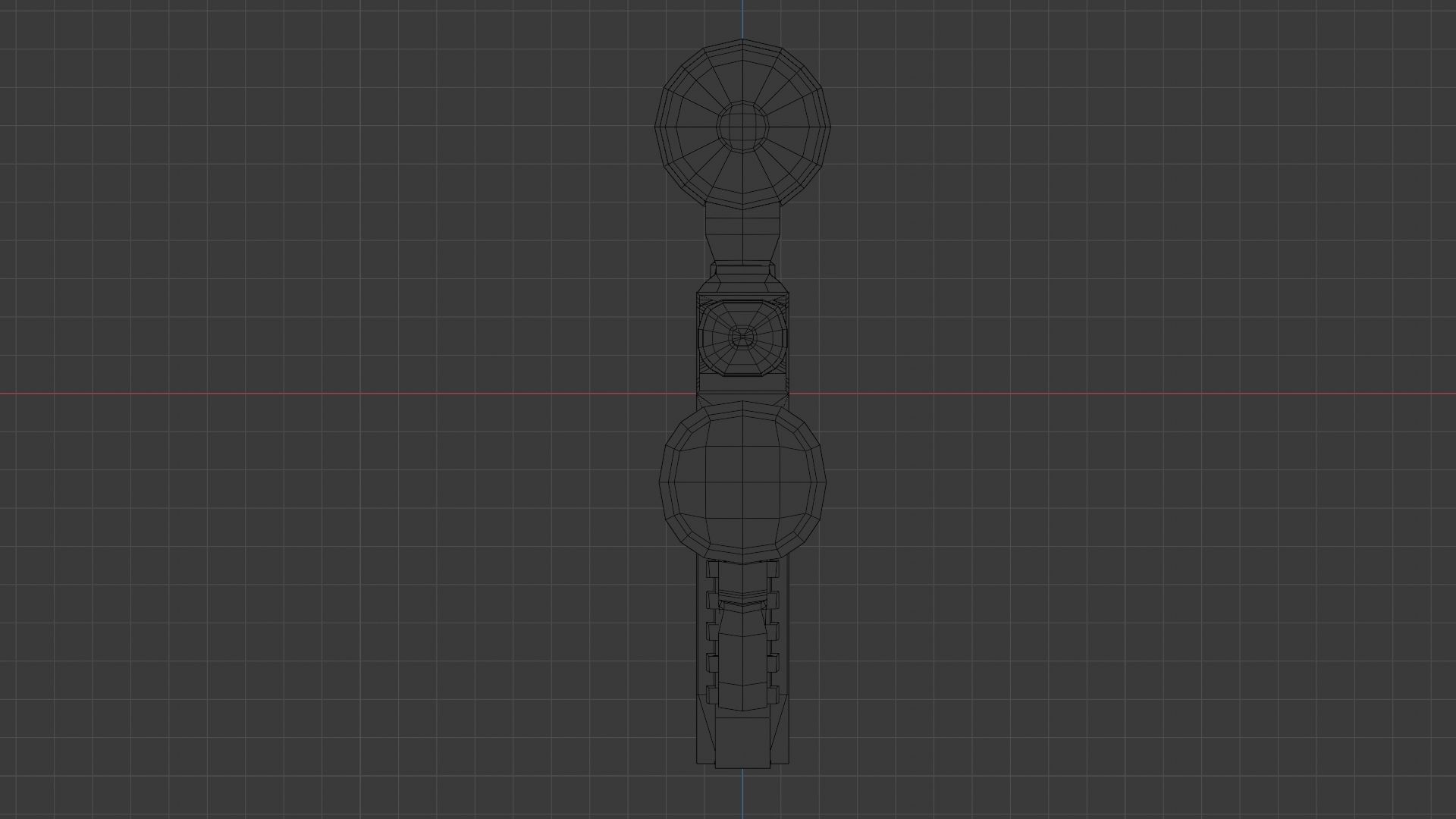 Sci-Fi Battle Rifle Combo Low-poly 3D model_37