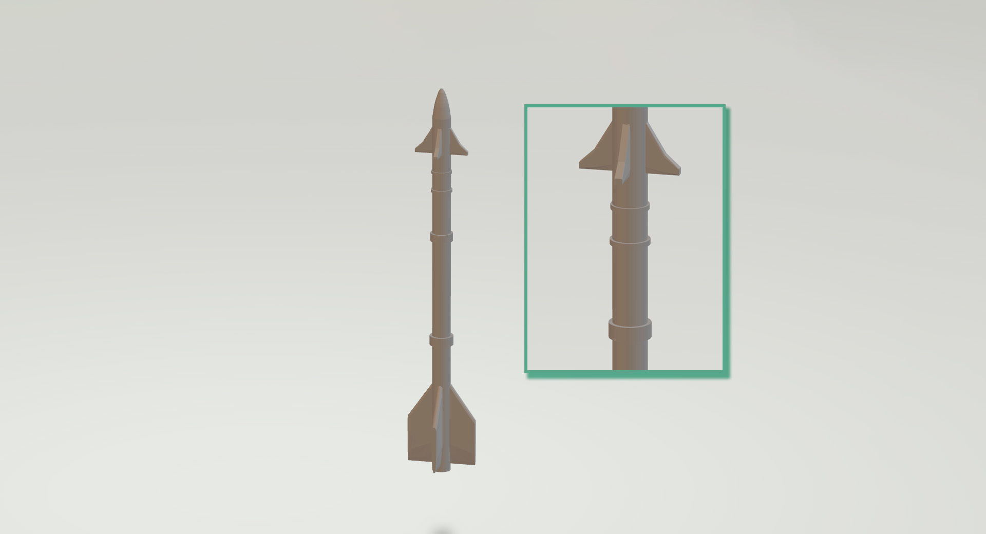  AIM-9 Sidewinder  3D print model_1