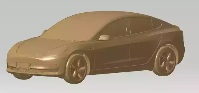 Tesla Model3 2022 Exterior 3d scan model 3D model 3D model Tesla Model3 2022 Exterior 3d scan model 3D model 3D model