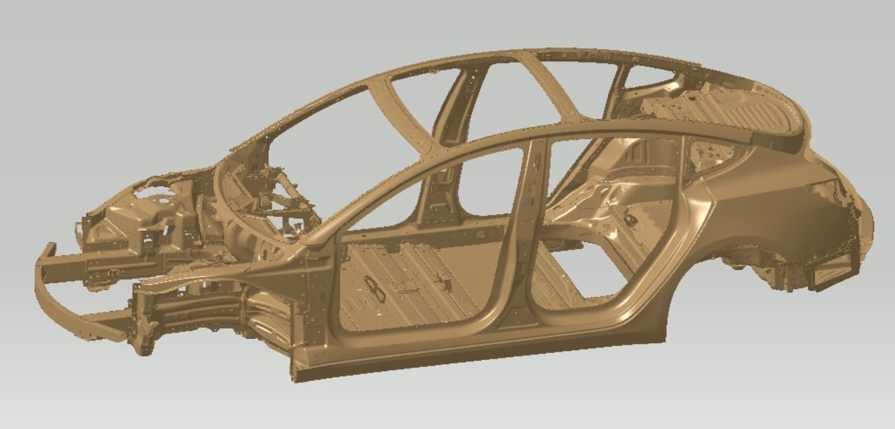 Tesla Model3 2022 Exterior 3d scan model 3D model 3D model_3