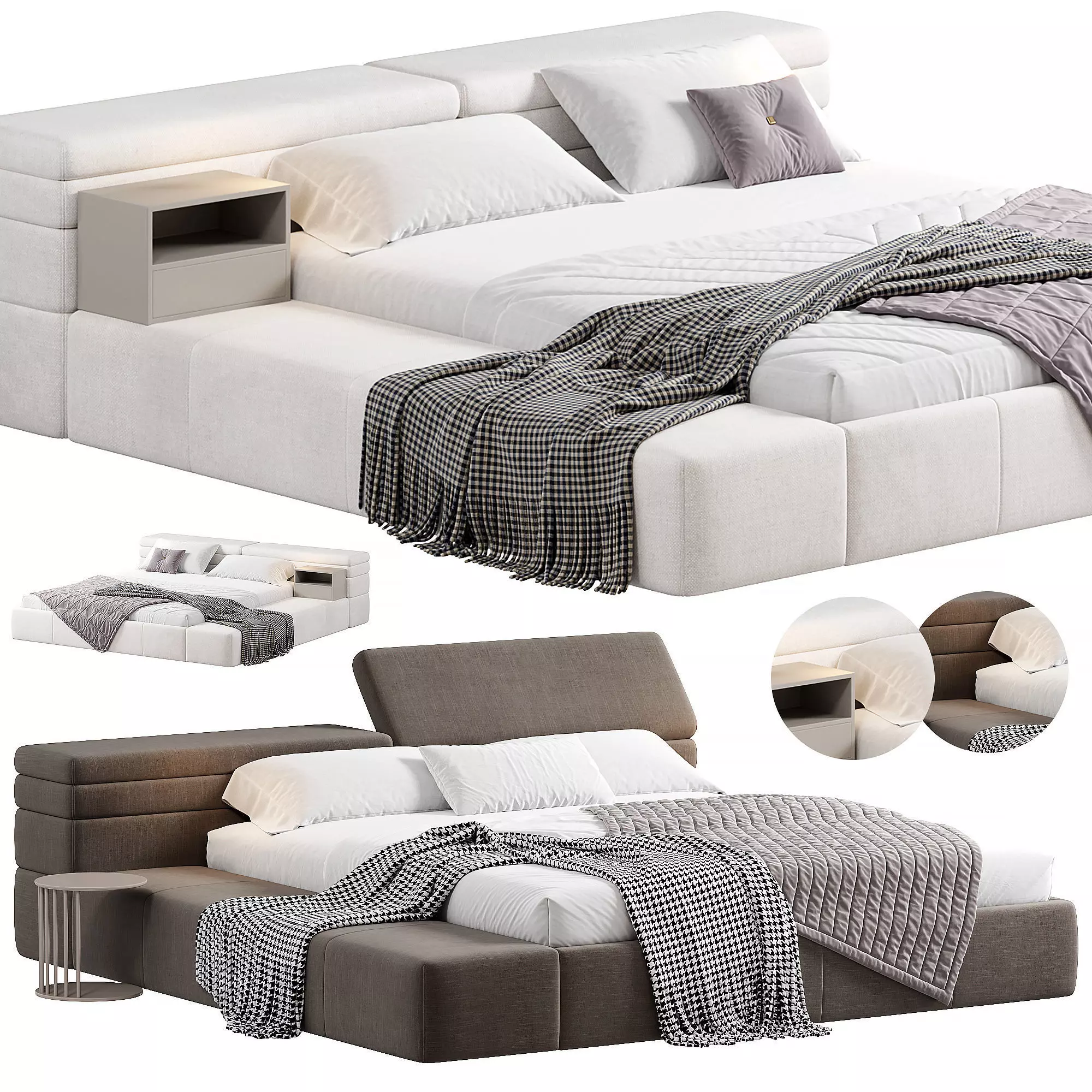 Mayfair Dream Bed by Arketipo Firenze 3D model_0