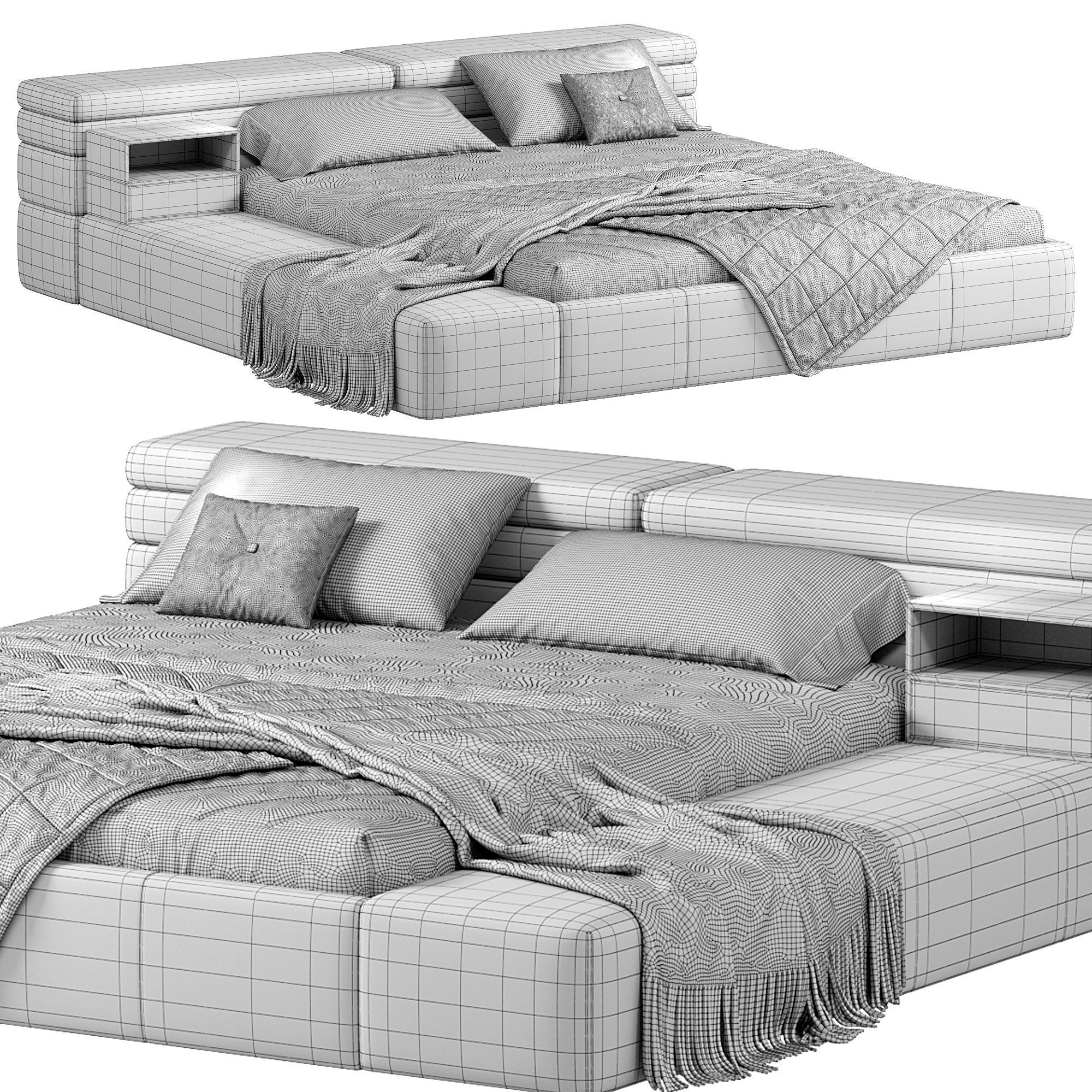 Mayfair Dream Bed by Arketipo Firenze 3D model_9