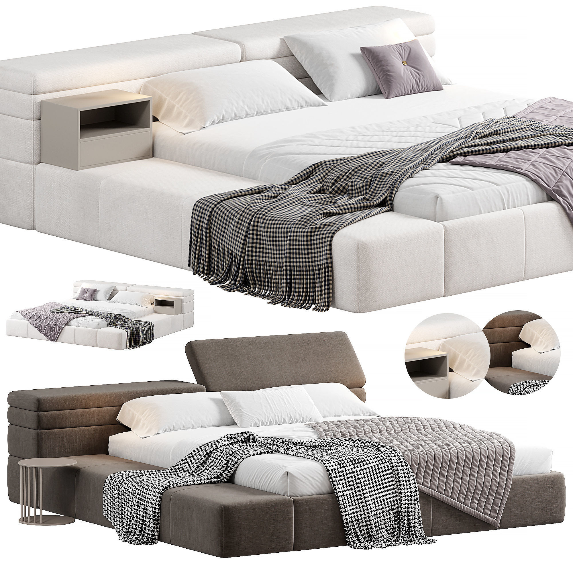 Mayfair Dream Bed by Arketipo Firenze 3D model_5