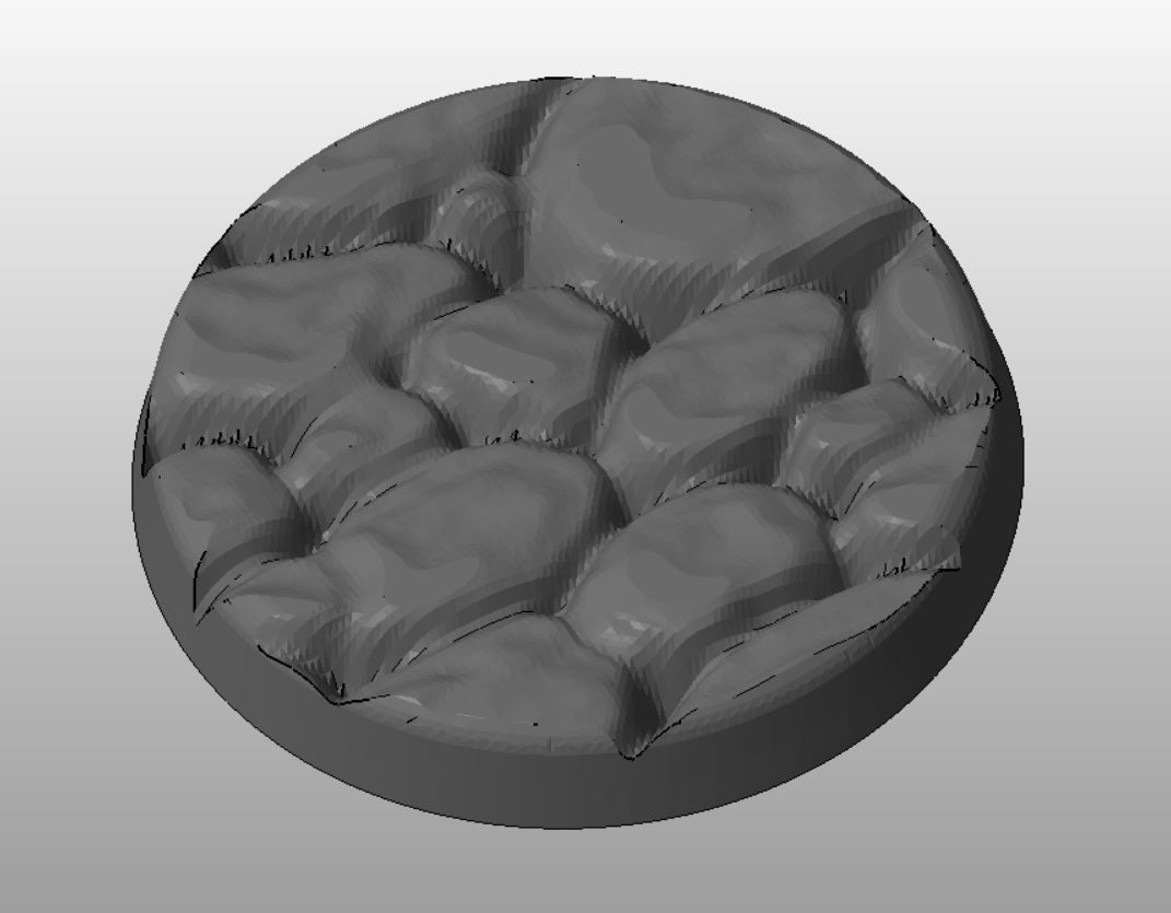 F11 - RIVER ROCK 20-120mm Round Bases 3D print model_5