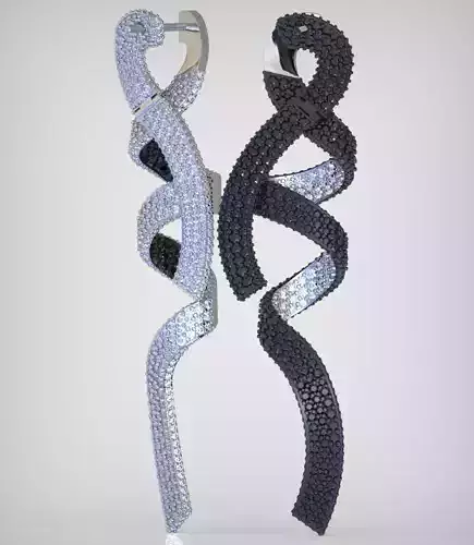 Earring model 0347 3D printable model15