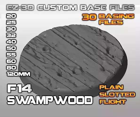 F14 - SWAMPWOOD 20-120mm Round Bases 3D print model