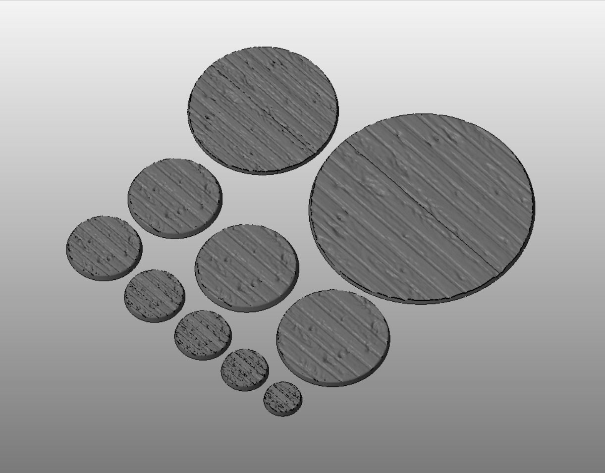 F14 - SWAMPWOOD 20-120mm Round Bases 3D print model_2