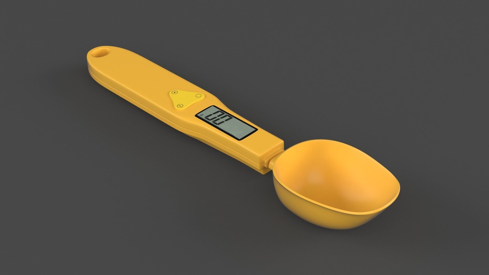 Electronic LCD Digital Spoon 3D model_1