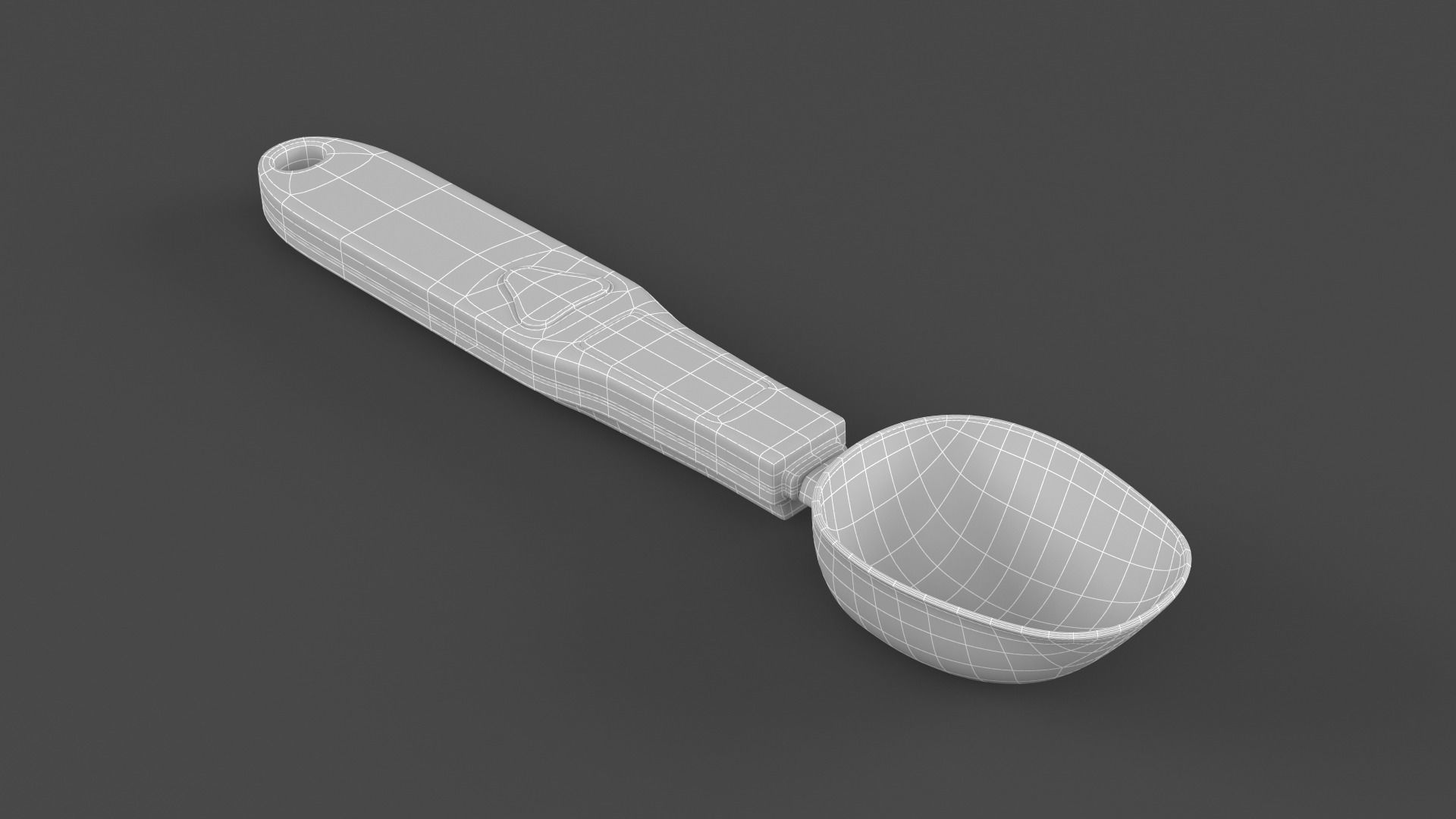 Electronic LCD Digital Spoon 3D model_7