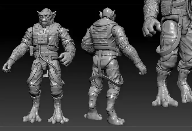 Flight suit Zeb Orrelios One12 Scale Articulation 3D STL Files 3D print model