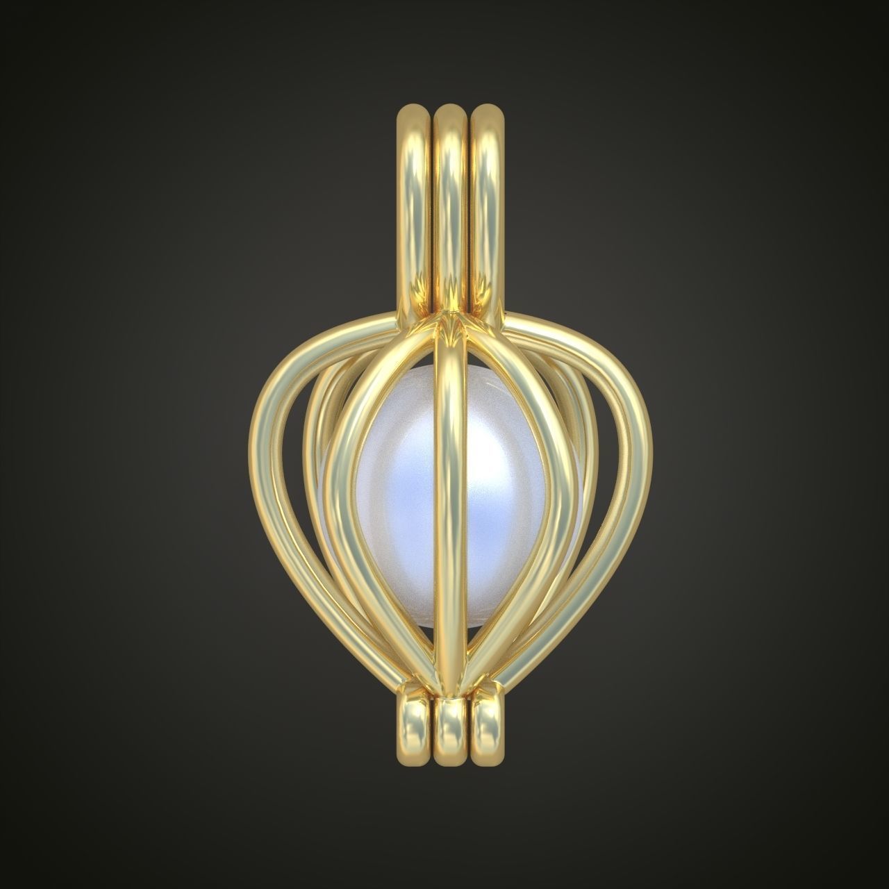 Pendant with Pearl model 3D 0196 printable model10 3D print model_3
