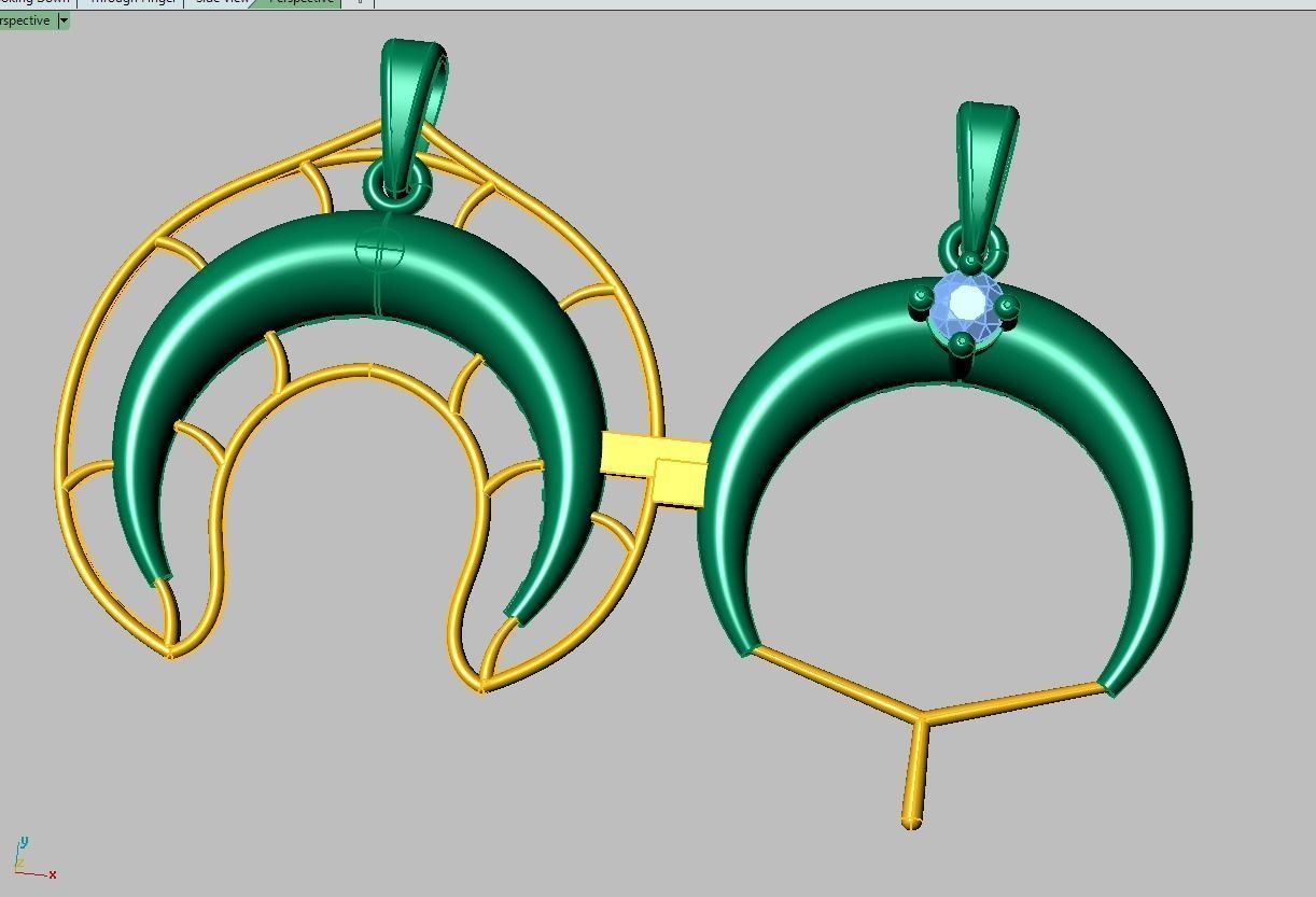 Pendant model 3D 0197 printable model 3D print model_10