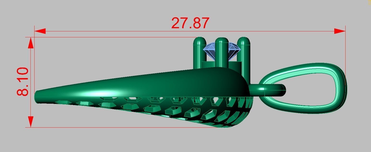 Pendant model 3D 0197 printable model 3D print model_9