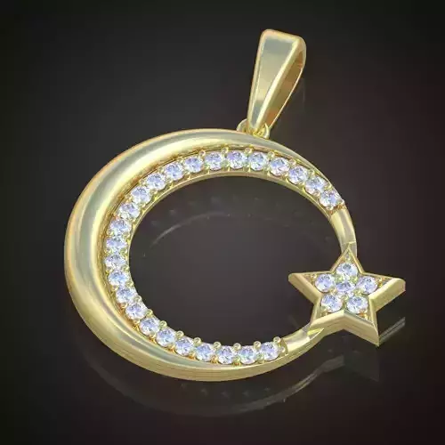 Pendant model 3D 0198 printable model