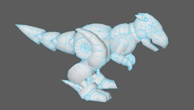 Model cartoon Low-poly 3D model_3