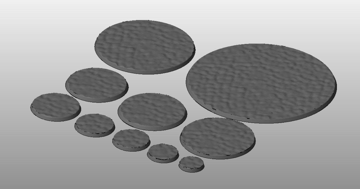 F19 - SEAFLOOR 20-120mm Round Bases 3D print model_2