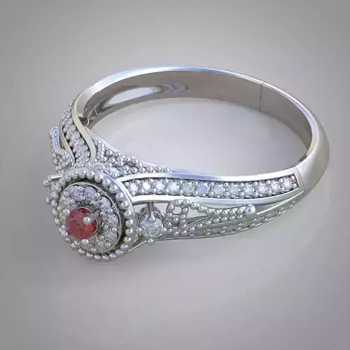 Diamond ring 0368 3D printable mode