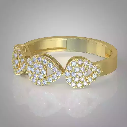 Diamond ring 0369 3D printable model