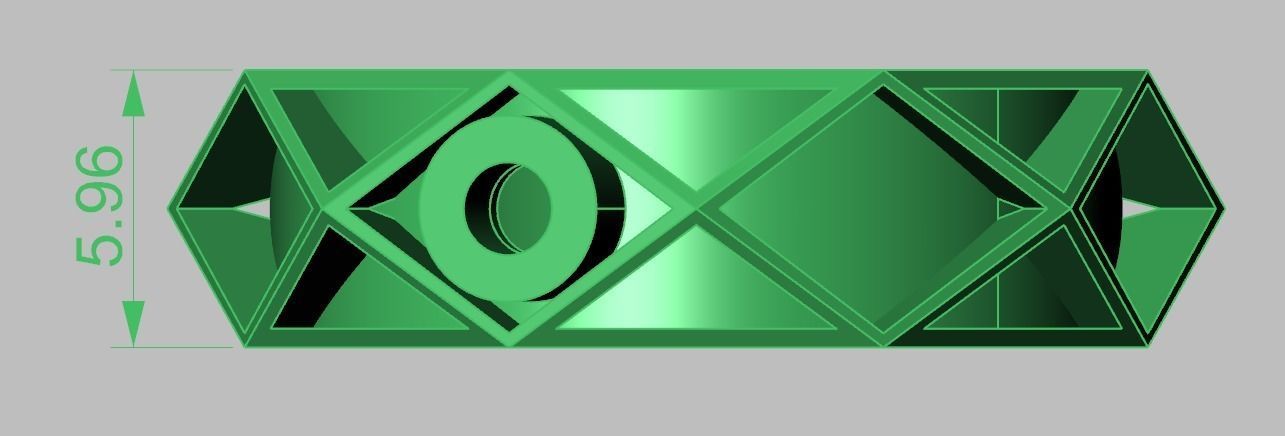 Diamond ring 0372 3D printable model14 3D print model_10