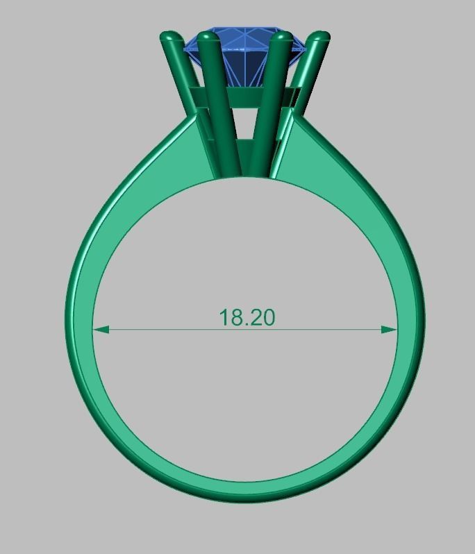 Diamond ring 0380 3D printable model10- 3D print model_14