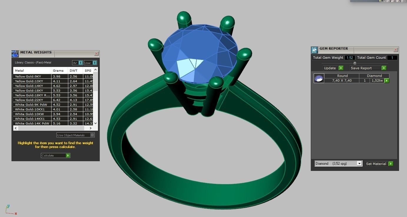 Diamond ring 0380 3D printable model10- 3D print model_15