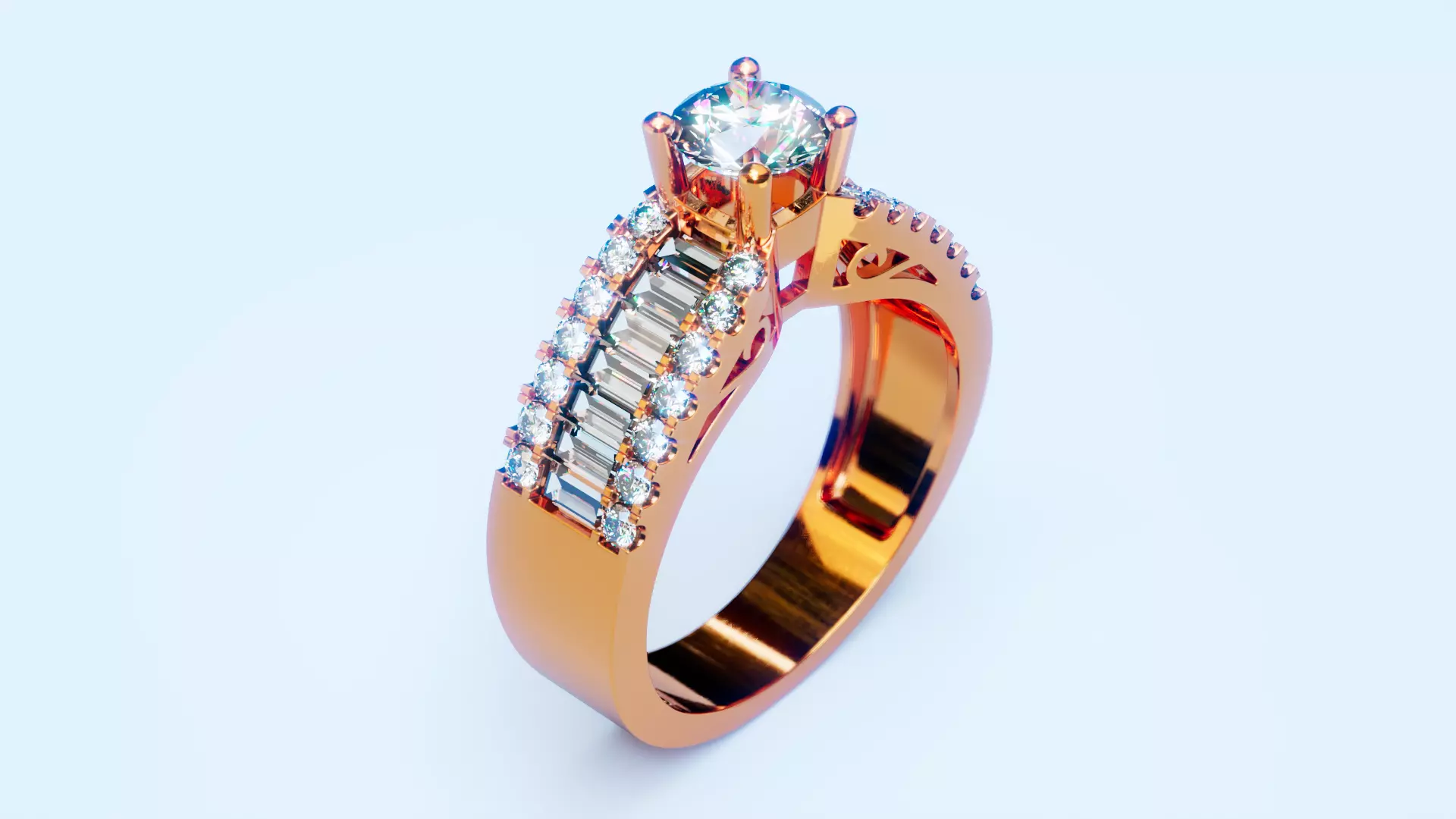 Engagement Ring 24 3D print model_0