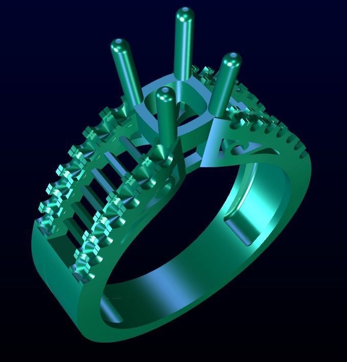 Engagement Ring 24 3D print model_8