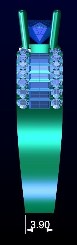 Engagement Ring 24 3D print model_6
