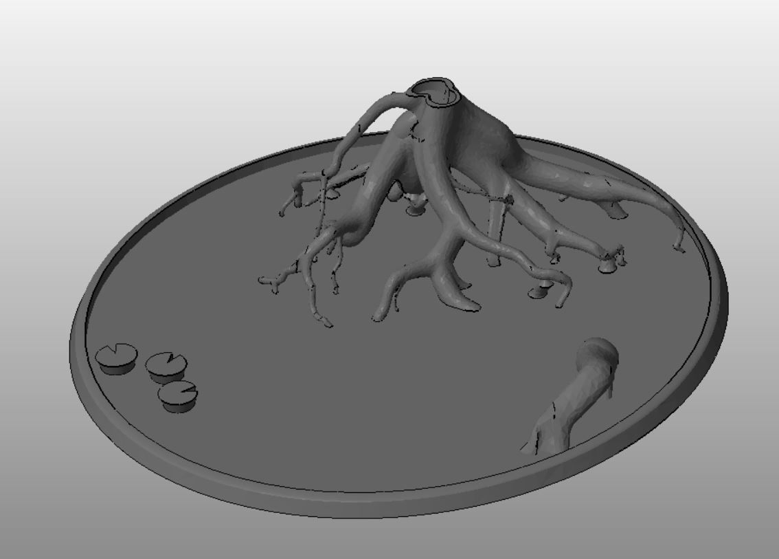 F23 - MANGROVE 20-120mm LIPPED Round Bases 3D print model_5