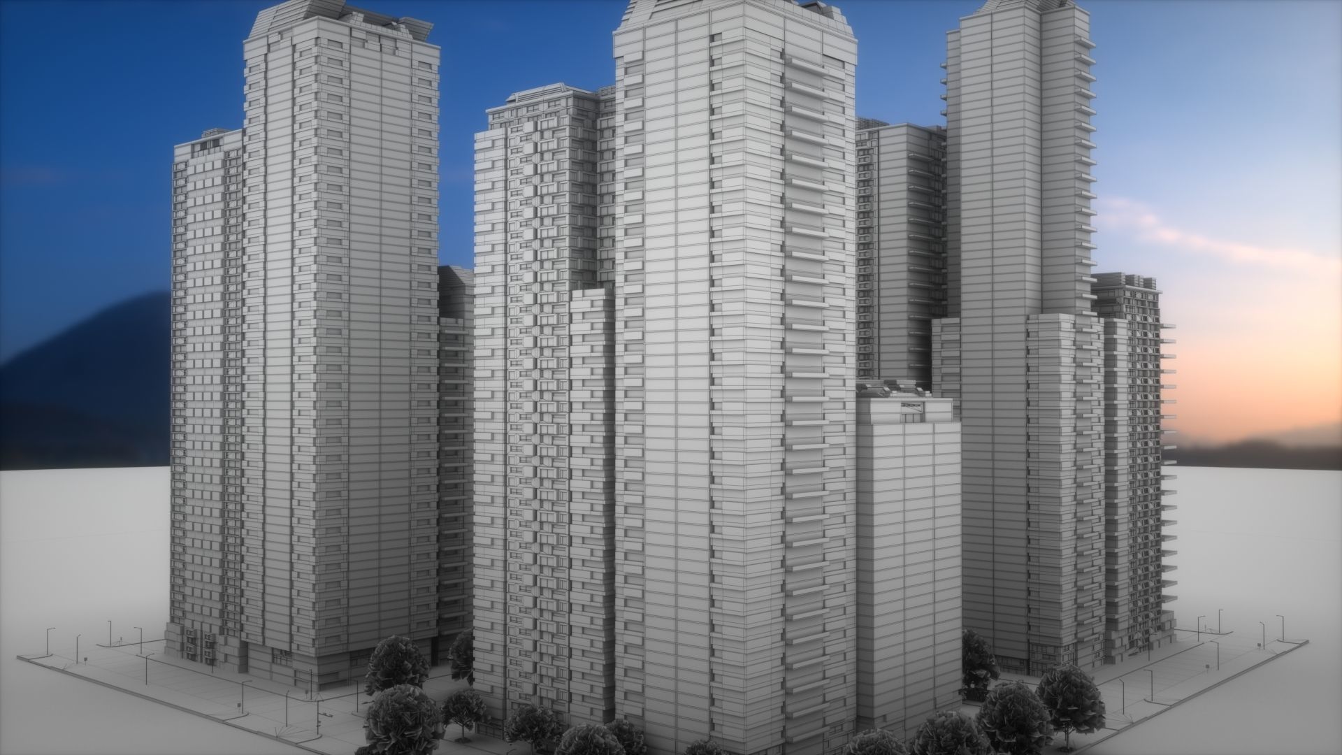 City Block Type B33 3D model_8