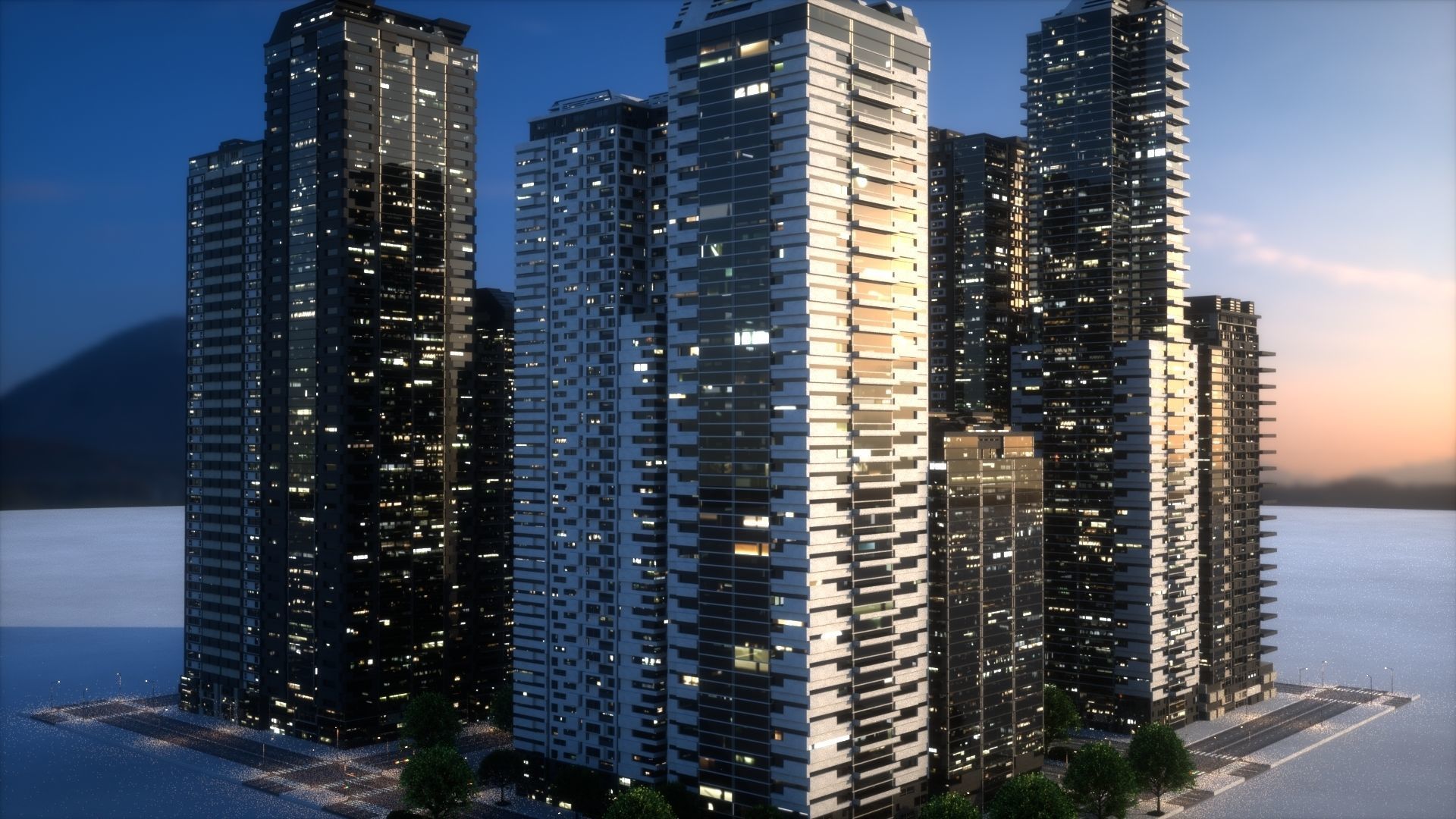 City Block Type B33 3D model_2