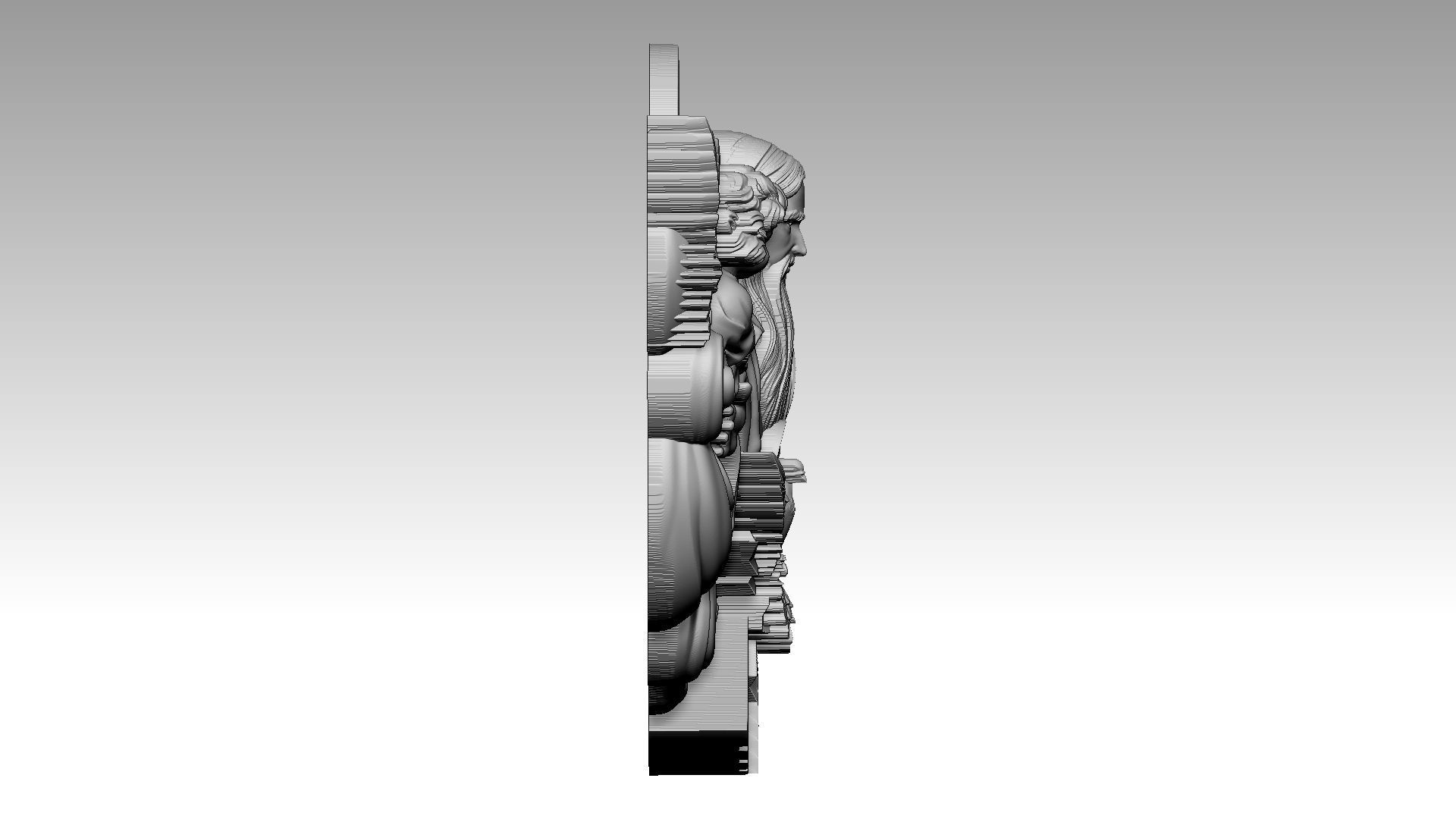 The Triune God reliefs 3D print model_4