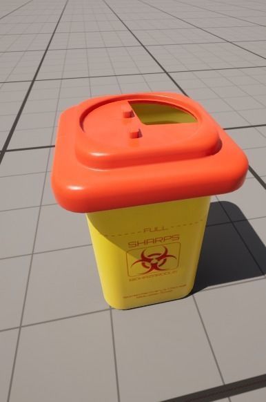 Sharps Container 1L 3D model_9