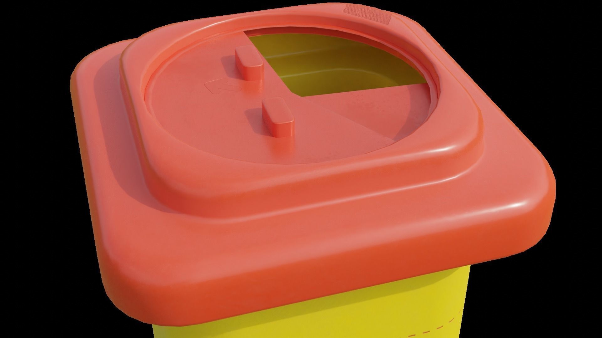 Sharps Container 1L 3D model_3