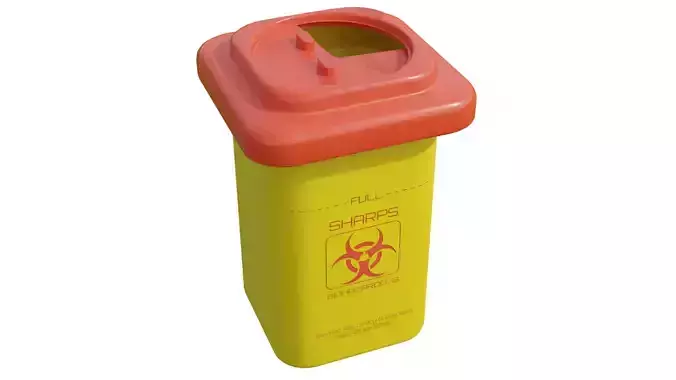 Sharps Container 1L 3D model