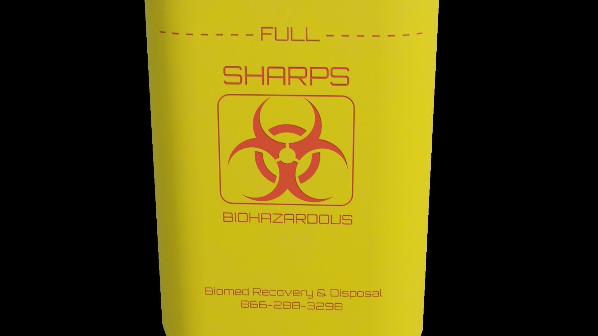 Sharps Container 1L 3D model_2