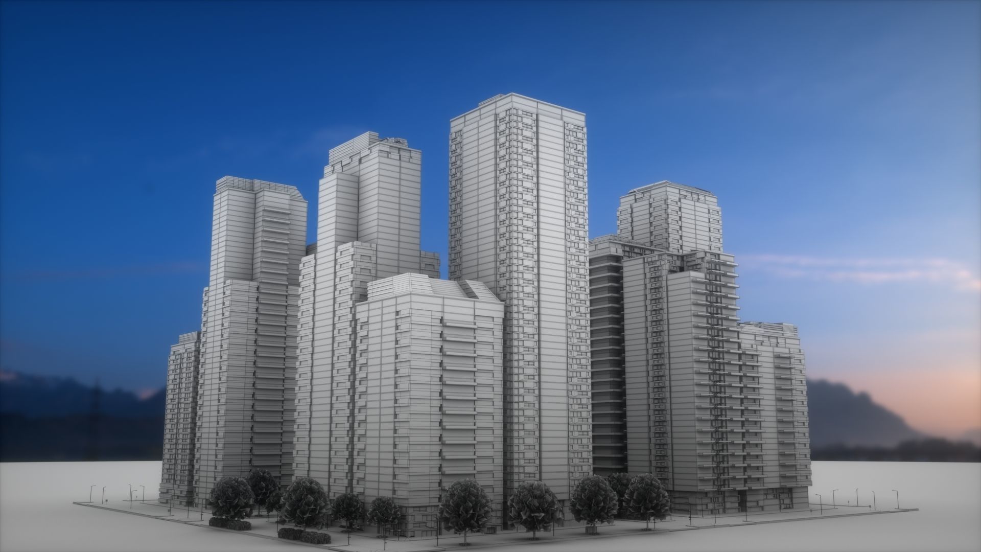 City Block Type B32 3D model_10