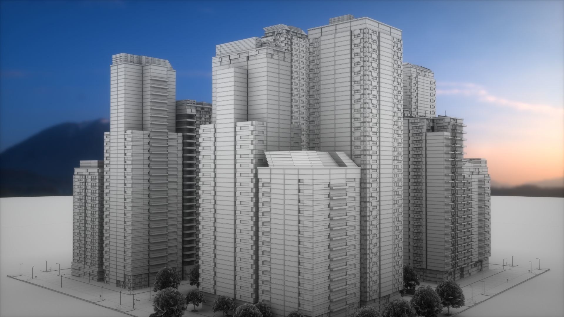 City Block Type B32 3D model_8