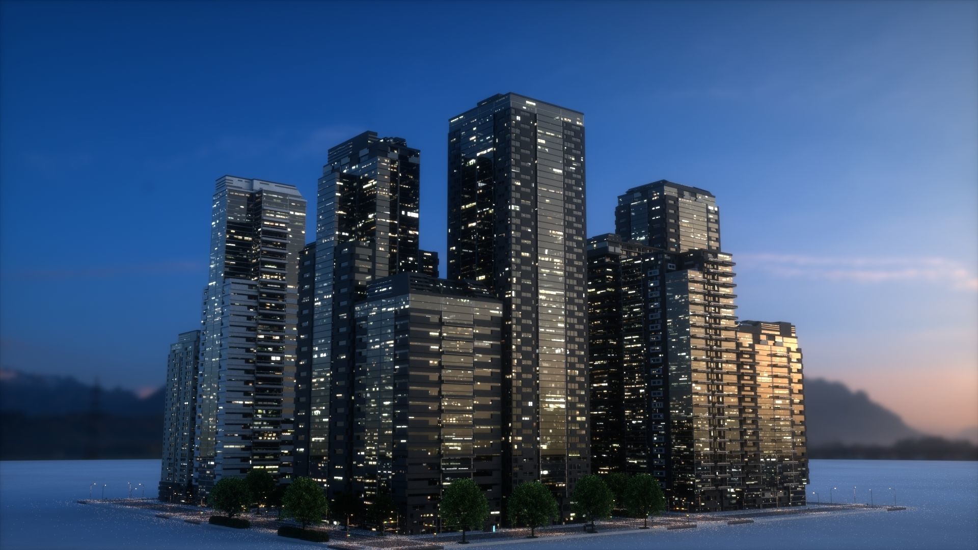 City Block Type B32 3D model_4