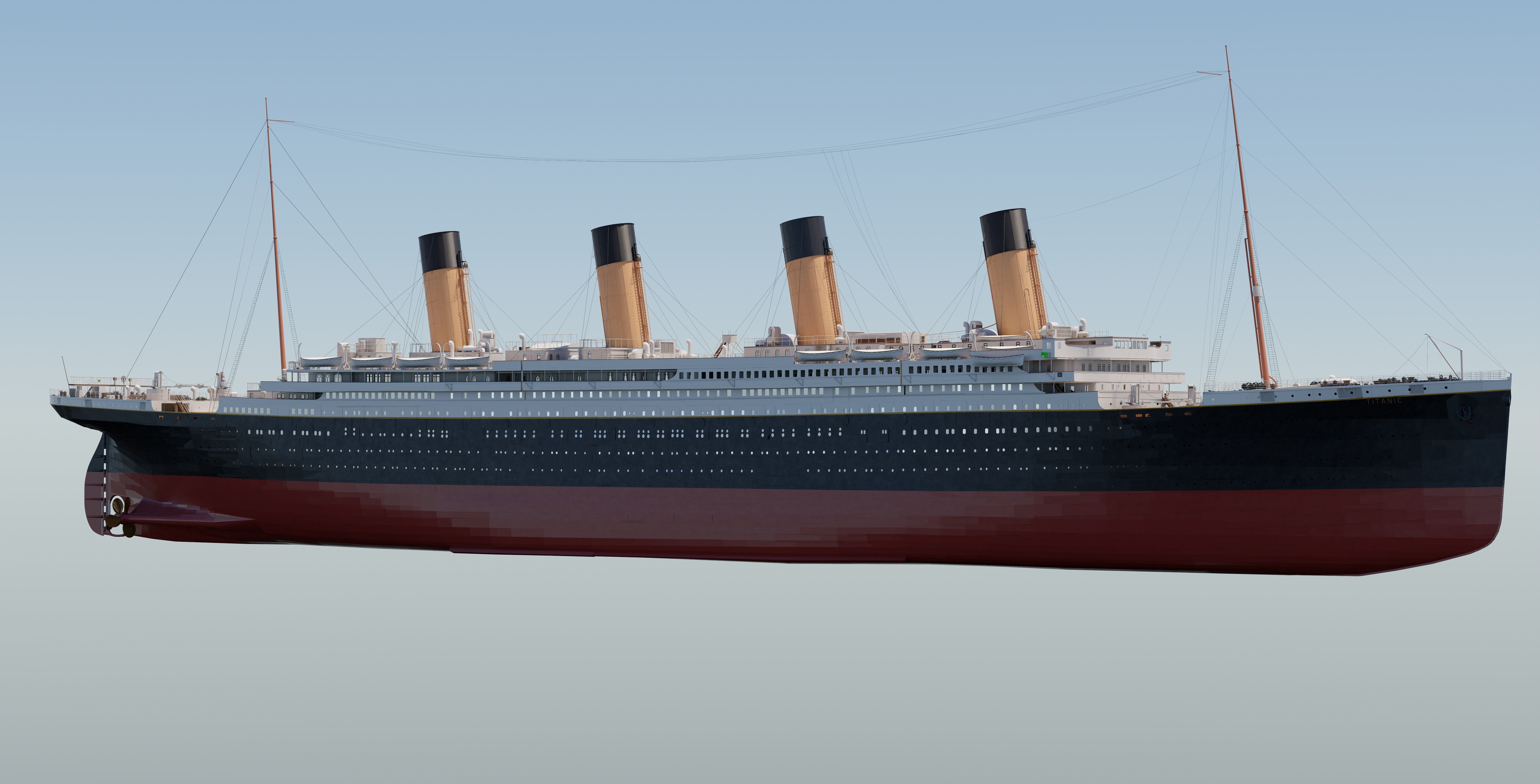 RMS Titanic  3D model_5