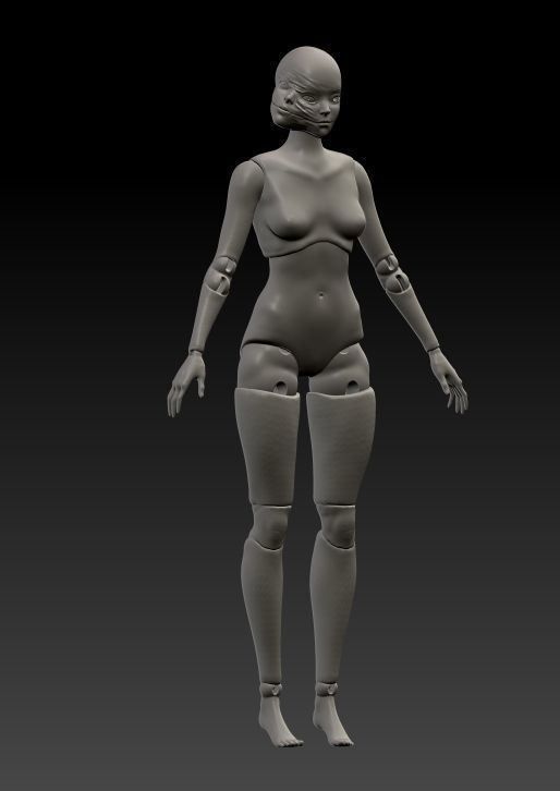 Tomie Inspired BJD 3D print model_1